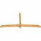 Ekena Millwork Bellingham Rough Sawn Timber Gable Bracket, Western Red Cedar, 96"W x 48"H x 4"D x 4"F, 12/12 Pitch GBW096X48X0404BEL00RWR - alternate 3